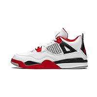 Jordan 4 Retro (Ps) White/Fire Red-Black-Tech Grey Youth Bq7669 160 - Size