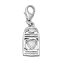 0.15 CTW Natural Diamond Polki Boho Charm Pendant 925 Sterling Silver Platinum Plated Slice Diamond Jewelry