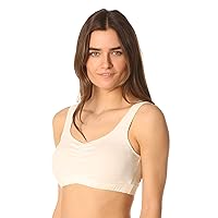 Organic Padded Addy Bra - ECO Friendly Women's Solid Scoop Back Ruched Sports Bras with Pads - Made in The USA