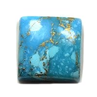 9X9-15X15 MM Size Natural Copper Turquoise Square Shape at Wholesale Rate Loose Gemstone