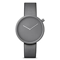 Bulbul Ore 04 Men's Watch - Titanium Coated Steel on Grey Italian Leather