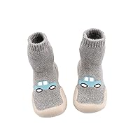 Canvas Boys Shoes Baby Indoor Toddler Walkers Shoes Socks Soft Elastic Casual First Cartoon Baby Romper Boy
