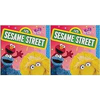 Amscan Everyday Sesame Street Beverage Napkins - 5' x 5' | Multicolor | 16 Pcs. (Pack of 2)