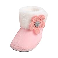 Baby Cotton Shoes Toddler Shoes Fleece Warm Boots Shoes Fashion Printing Non Slip Breathable Nude Boots Girls Baby Shoes