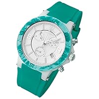 Pop Series Chronograph Watch Green Colorful Silicone Band