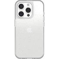 OtterBox iPhone 15 Pro (Only) Prefix Series Case - STARDUST (Clear/Glitter), ultra-thin, pocket-friendly, raised edges protect camera & screen, wireless charging compatible