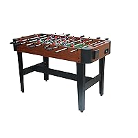 Foosball Table, 48''/54.5'' Home Arcade Table Soccer with 4 Balls and 2 Cup Holders, Competition Foosball Table Set for Family Game Room, Adult Rrec Room, Basements or Bar