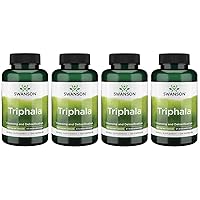 Swanson Triphala (Standardized) 250 Milligrams 120 Capsules (4 Pack)