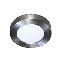AA Warehousing NBDL1005-5LED-BN 1 Integrated LED Ceiling Light in Brushed Nickel Flush Mount