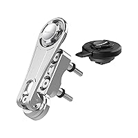 Rokform - Motorcycle Perch Phone Mount (Polished Aluminum) + Vibration Dampener V2