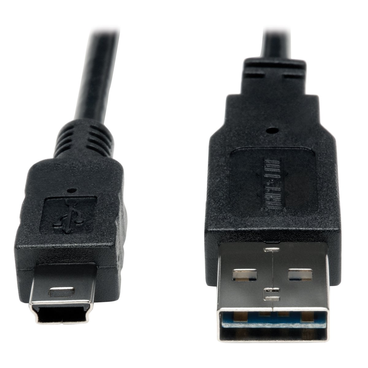 Tripp Lite Universal Reversible USB 2.0 Hi-Speed Cable (Reversible A M to 5Pin Mini-B M, 6-ft.(UR030-006)