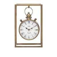 Deco 79 Metal Standing Stopwatch Clock, 9