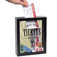 CreativePF [11x14bk-w] Black Theatre Frame with White Matting, Holds  5.5x8.5-inch Media Plus Ticket Including Installed Wall Hanger (Theatre  Bill Not