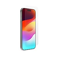 ZAGG InvisibleShield Glass+ iPhone 15 Pro Screen Protector - 3X Stronger with Reinforced Edges, Scratch & Smudge-Resistant Surface, Easy to Install