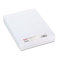 Pacon 2433 Composition Paper, 3/8-Inch Ruling, 16 lbs., 8 x 10-1/2, White, 500 Sheets/Pack (PAC2433)