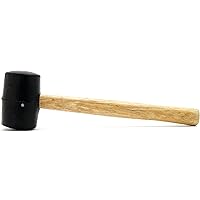 1129 Rubber Mallet - Durable Head with Wood Handle, Ideal for Non-Marring Applications and General Purpose Use