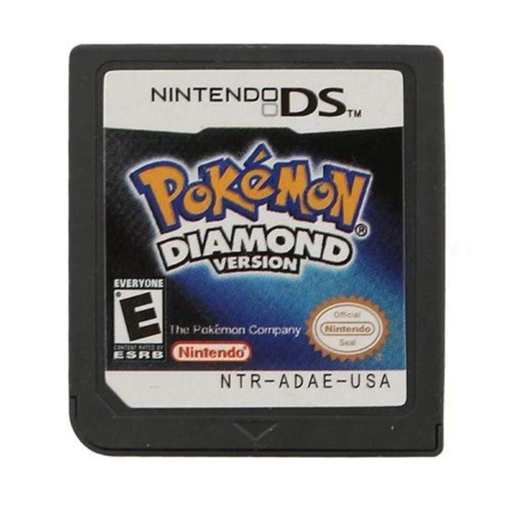 DZHOMFCOG Pokeemon Platinum + Pearl + Diamond Version DS Game Cartridge Card Adapter, for NDS 2DS 3DS DSI Series