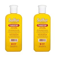 Sulfur Grisi, Facial Wash and Cleanser, Reduces Oil Excess Pimples. 8.4 Fl Oz, Bottle (Pack of 2)