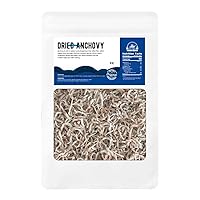 Fisher Queen Korean Dried Anchovy for Stir-fry Rich In Calcium 小鳀鱼 지리멸치 8oz(227g) Small Size Deep And Rich Flavor