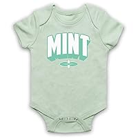 Unisex-Babys' Mint Hipster Baby Grow