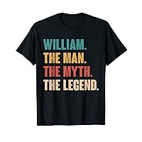 William The Man The Myth The Legend Retro Gift for William T-Shirt