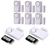 HENDUN Bundle of Door Windows Alarms for Home Security 2 Sets with Remote and 6 Sets Without Remote