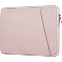 Laptop case 15.6 inch, Durable Briefcase Cover Shockproof Protective Sleeve, Handbags Portable Laptop Bag for 15.6 inch HP Dell Asus Lenovo Notebook Computer, Laptop Case with Front Pocket, Pink