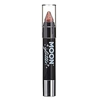 Holographic Glitter Paint Stick / Body Crayon makeup for the Face & Body by Moon Glitter - 0.12oz - Rose Gold