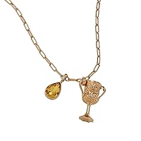 Alex and Ani AS783923AG,Harry Potter, Hufflepuff Cup Duo Adjustable Necklace,Antique Gold,Gold, Necklaces