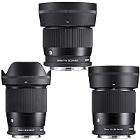 Sigma 16mm, 30mm, 56mm f/1.4 DC DN Contemporary 3-Lens Kit for Leica L