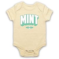 Unisex-Babys' Mint Hipster Baby Grow