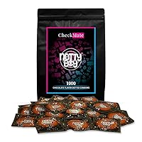 Chocolate Flavor Lubricated Condoms for Men - 1000 Count | Bulk Pack Condoms | Best for Oral