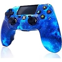 Replacement for PS4 Controller Blue Camo, Wireless Remote Games Controller Compatible with PS4/Pro/Slim with 2022 New Upgraded Analog Sticks, Action/Trigger Buttons
