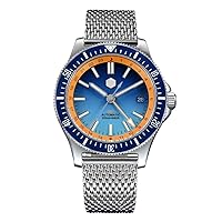 San Martin SN0119 Original Design GMT Dive Men Watch NH34 Automatic Mechanical Steel Bracelet Waterproof Wristwatches