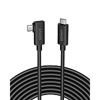 Anker 712 USB-C to USB-C Cable (16 ft Fiber Optic), 10 Gbps High-Speed Data Transfer USB-C Charging Cord Compatible for 15/15Pro/15 Plus/15 ProMax, Oculus Quest 2 VR Headset and USB-C Port Gaming PC
