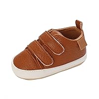 Casual Flat Shoes for Girls Boys Toddler Kids Baby Boys Girls Solid Non-Slip First Walking Shoes First Sneaker
