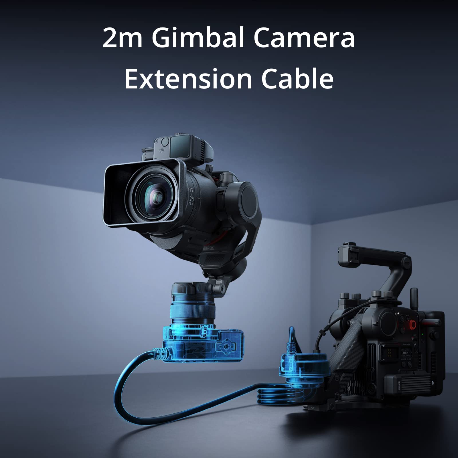 DJI Ronin 4D Flex - Extendable Cinema Camera Solution with 2m Extension Cable, Cinematography Camera, Lossless Transmission of High-Speed Image Signals, Agile Configuration Switches, Solo Operator