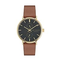Ted Baker Gents Tan Eco Genuine Leather Strap Watch (Model: BKPPGF3039I)