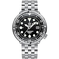 Mens Diver Watches, Men Automatic Watch Tuna Self Wind Mechanical Wristwatches Sport 300m Water Resistant C3 Luminous Diving Chronograph Ceramic Bezel