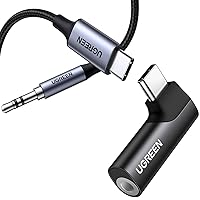 UGREEN USB C to 3.5mm Audio Headphone Jack Adapter Bundle with 3.3FT USB C to Aux Cord 3.5mm Type C Audio Adapter
