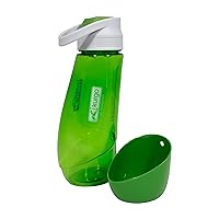 Kurgo Gourd (TM) Travel Dog Water Bottle & Dog Water Dispenser, Grass Green 4x3.5x9.5 Inch (Pack of 1)