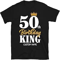 50th Birthday Gift for Men, Custom Name Birthday Shirt for Dad, 50th Birthday Tee for Him, 50 Birthday Dad Gift, Husband 50 Bday T-Shirt
