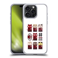 Head Case Designs Officially Licensed AC Milan We are Children Soft Gel Case Compatible with Apple iPhone 15 Pro Max and Compatible with MagSafe Accessories