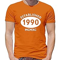Established 30th Birthday 1990 MCMXC - Mens Premium Cotton T-Shirt