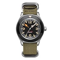 Undone Basecamp Militar Vintage Automatic Analogue Stainless Steel Fabric Unisex Watch, Strap.