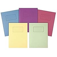 Silvine Exercise Book, 229mm x 178mm, Assorted, Pack of 10 , SV42364