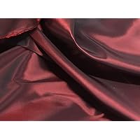 Red Black Iridescent Taffeta Fabric 54” Width Sold by The Yard