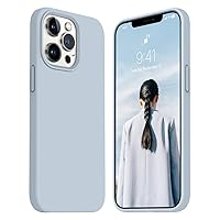 JELE Shockproof Designed for iPhone 13 Pro Case, Liquid Silicone Phone case with [Soft Anti-Scratch Microfiber Lining] Military Grade Drop Protection Slim Thin Cover, 6.1 inch, Baby Blue