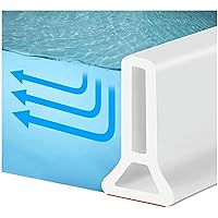 78 Inch Shower Splash Guard Threshold Water Dam Collapsible Silicone Barrier Water Stopper for Bathroom, Kitchen