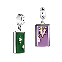 Friends Door Charm 925 Sterling Silver Friends Door Charm Christmas Birthday Mother Gift Beaded Jewelry